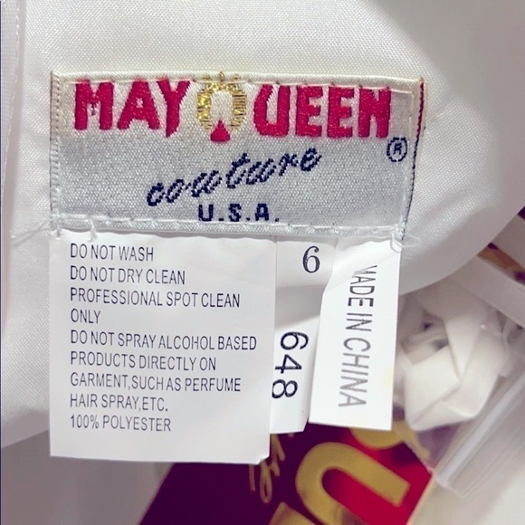 NEW May Queen  Ivory Embellished Convertible Cocktail Dress - Picture 7 of 9